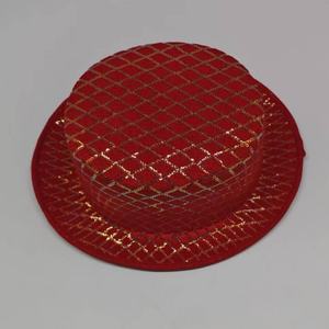 Sombrero de Copa Rojo con Lentejuelas y Lazo Brillante para Navidad, Año Nuevo, Fiestas y Disfraces - Product Image 6