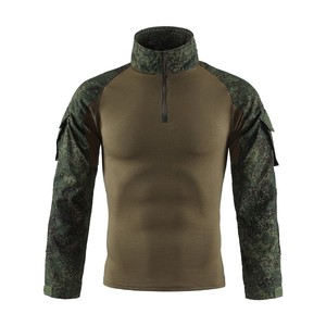 เสื้อเชิ้ตลายพราง OEM ODM สำหรับผู้ชาย เสื้อยุทธวิธีกลางแจ้ง เสื้อเดินป่าลายพรางรัสเซีย แขนยาว แห้งเร็ว ผ้าฝ้าย 100% ชุดเสื้อยืด - Product Image 1