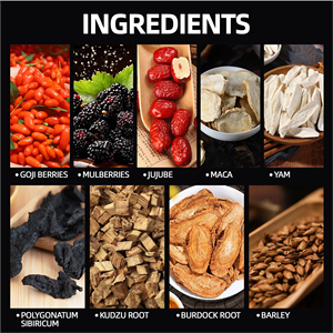 OEM ODM Prêt à expédier – Sachets de tisane aux dix herbes de ginseng, mélange naturel de maca, goji et jujube, favorise l'énergie et la vitalité – 20 sachets - Product Image 5