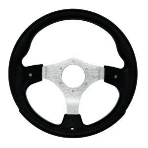 320mm/<span class=keywords><strong>12</strong></span>.5 인치 사용자 정의 색상 PU 블루 보트 스티어링 휠 골프 카트 스티어링 휠 - Product Image 5
