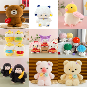 Muñecos de Peluche de Cachorro <span class=keywords><strong>Pocha</strong></span> de Pelo Mixto de 8 Pulgadas, Súper Suaves, Decoración, Regalo para Niños, Muñecos de Peluche de Dibujos Animados Cómodos y a la Moda para Máquinas de Garra - Product Image 3