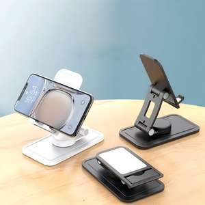 Adjustable Foldable Waterproof Mobile Tablet Stand Portable Home/Office Use Universal Compatibility Flexible Rotatable iPad - Product Image 3