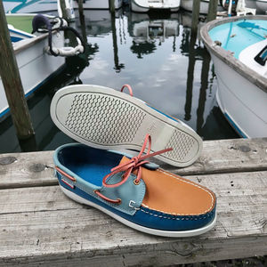 Mocasín de Cuero con Cordones para Hombre, Mocasines Informales de Diseño Retro Clásico, Zapatos Náuticos para Caminar, Fiesta y Oficina - Product Image 1