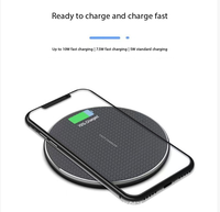 Base en alliage d'aluminium KS, chargeur sans fil 50W, charge rapide, adaptateur multi-puissance
