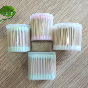 Hisopos de Algodón Jiale, Paquete de 100 Unidades, Palitos de Limpieza de Oídos de Bambú de Doble Cabeza, Herramientas para Remover Maquillaje y Cuidado de la Piel - Product Image 2