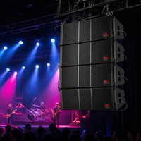 Speaker Line Array JSL LA-612 12 inci 2-Way 3-Driver 800W dengan Enclosure Kayu Lapis 4 untuk Panggung Suara Langsung PA