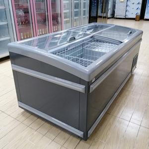 Réfrigérateur de poitrine profonde, à dégivrage automatique horizontal, commercial, île, déverrouillage automatique - Product Image 3