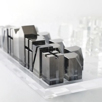 Jeu d'échecs en plexiglas, décoration d'intérieur, plateau d'échecs en lucite fait à la main, cadeaux d'anniversaire, jeu d'échecs