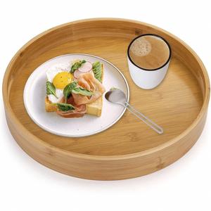 Plateau de service en bambou avec poignées, plateau à thé, plateau de service - Product Image 1