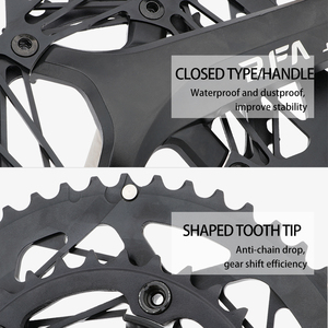<span class=keywords><strong>Pédalier</strong></span> pliable JIANKUN RFA <span class=keywords><strong>34</strong></span>/50t double disque en alliage d'aluminium 22 vitesses 170 mm pour VTT, vélos de route et BMX - Product Image 5
