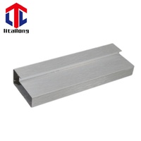 Tuyaux carrés en aluminium anodisé 6061 T5 de 20 mm sur mesure, profil de porte coulissante en aluminium à vendre