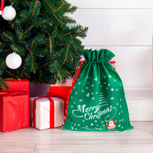 Sac cadeau de Noël Jolly Santa Claus pour l'emballage de cadeaux de fête, la distribution de cadeaux, les célébrations familiales et la décoration saisonnière - Product Image 5