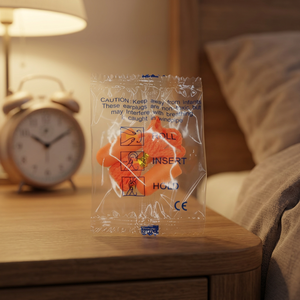 Bouchons d'oreilles en mousse PU orange de qualité supérieure, NRR 31 dB, doux, confortables et efficaces pour la protection auditive pendant le sommeil et les études - Product Image 2