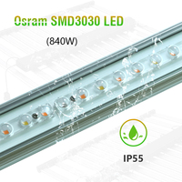 2022 1000 w 16 bars lampe de croissance led avec deux interrupteurs 660 watt 860w 1000 watt lampe de croissance verticale à spectre complet pour l'intérieur