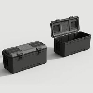 Boîte isotherme portable moderne de grande capacité 160L pour garder les aliments frais, idéale pour la pêche et le camping en extérieur, avec serrure et coque rigide - Product Image 1