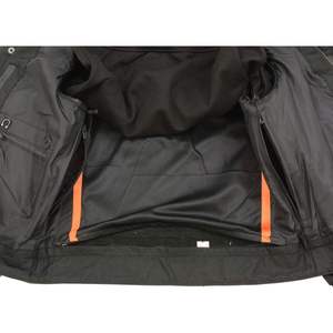 2025 hommes LKM3714 noir Club Style '2 en 1 'gilet en cuir à fermeture éclair avec capuche à manches longues amovible gilets et gilets pour hommes - Product Image 2