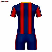 Maillot de football en polyester à séchage rapide avec graphiques par transfert thermique pour les tournois de club et les vêtements de sport des académies