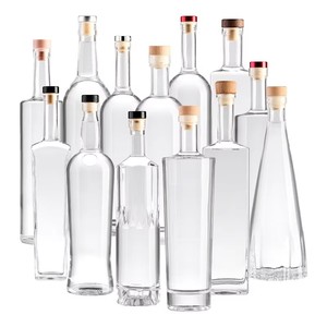 Botella de Licor de Lujo para Bar, Transparente, Negra Mate, de 500ml-1000ml, Estilo Nórdico, para Ginebra, Whisky, Vodka, Licores, Botella de Vidrio Ruisheng para Licor y <span class=keywords><strong>Ron</strong></span> - Product Image 2