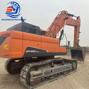 Prix de gros – Excavatrice sur chenilles hydraulique d'occasion Doosan DX490LC 49 tonnes, moteur d'origine, pour travaux lourds, à vendre - Product Image 2