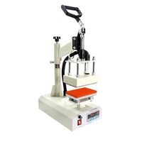 Máquina de sublimación por transferencia térmica para etiquetas de mangas, máquina digital manual de prensado en caliente para logotipos de ropa, para impresión de insignias y etiquetas de cuello.