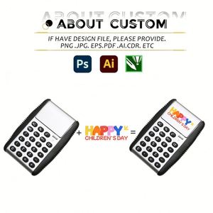 Calculadora Plegable Mini con Tapa Abatible y Logotipo Personalizado, con Soporte, Alimentación por Batería, Pantalla LCD de 8 Dígitos, Calculadora Básica para el Hogar, Oficina y Escritorio - Product Image 3