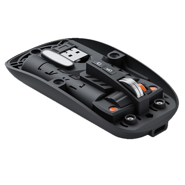 Cross-border New Optical Magnetic Dual-mode Office Gaming Mouse Transparent for Wireless Silent Rechargeable USB/Type-C