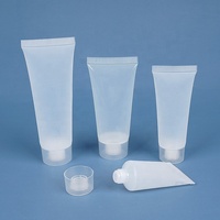 Contenants transparents vides de 20 ml, 30 ml, 50 ml, 100 ml avec bouchon à rabat, tubes en plastique souple pour le lavage du visage, le nettoyant, la crème, l'emballage pour les cosmétiques