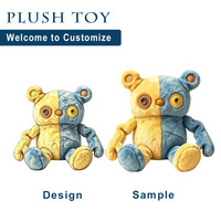 Peluche Monstre en Coton PP Personnalisée de Haute Qualité, Design Unique, Cadeau pour Enfants, Promotion d'Entreprise