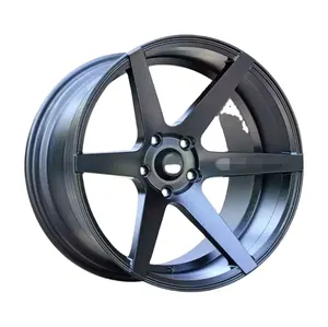 Best price Hot Sale Casting Matt Black Alloy Wheels With 17 18 Inch 5 Holes 6 Holes For Vw Honda Lexus
