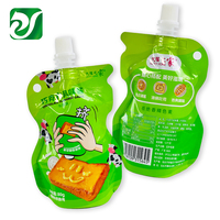 Pochettes en plastique pour pâte de tomate, emballages personnalisés pour beurre de cacahuète, confiture de chocolat, pochette à bec verseur