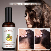 Huile de croissance des cheveux afro biologique, sérum à l'essence de gingembre naturelle pour les hommes, chute de cheveux et traitement de la calvitie, fabricant chinois