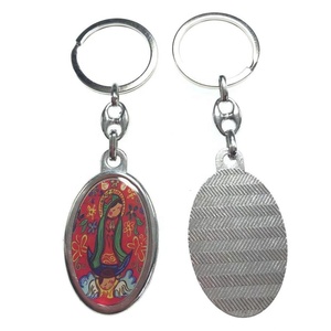 Porte-clés religieux avec icallation de bébé, trousseau de clefs religieuse, en alliage, avec symboles d'images, vente en gros, - Product Image 2