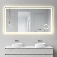 Lampe en verre Lumières d'intérieur Boîte murale Coiffeuse Vanité avec miroir de maquillage Led