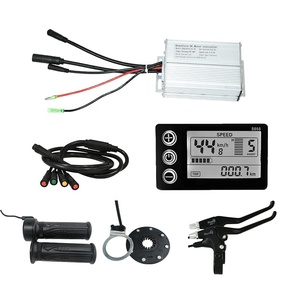 <span class=keywords><strong>Kit</strong></span> de commande de vélo électrique avec <span class=keywords><strong>assistance</strong></span> au pédalage, leviers de frein, accélérateur au pouce et écran LCD - Product Image 4