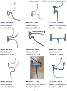 <span class=keywords><strong>Sifone</strong></span> Moderno in Acciaio Inox 201+Plastica per Lavello da Cucina a Doppia Vasca 1,5 Pollici con Filtro da 110mm di Diametro - Product Image 5