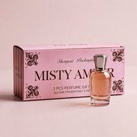 Boîte d'emballage personnalisée de luxe pour échantillons de parfum, boîte cadeau pliable en papier pour ensemble de parfums avec impression de logo, vente en gros