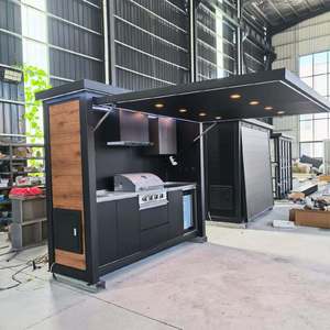 Factory Direct Eco-Friendly Modern Outdoor <strong>Kitchen</strong> BBQ Outdoor <strong>Kitchen</strong> with Roller Shutter Modular Outdoor <strong>Kitchen</strong> Cabinet - Product Image 4