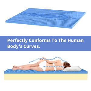 침대용 쿨링 허니콤 워셔블 TPE 폴리머 토퍼 그리드 매트리스 퀸 사이즈 바디 서포트 - Product Image 6