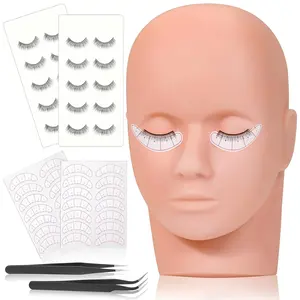 Bán buôn Lash đào tạo Kit Lash mannequin đầu với Lông mi giả