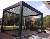 Système de pergola pliable en PVC imperméable à toit rétractable