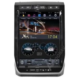 Pemutar Multimedia Radio Mobil Layar Vertikal, untuk Ford F150 Raptor 2015-2019 Android Mobil Stereo Otomatis Sistem Navigasi GPS