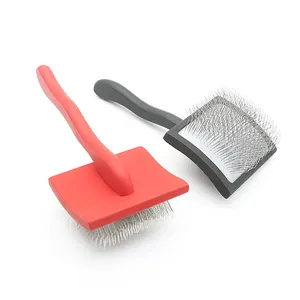 ODM OEM Wholesale Pet Wire Grooming Brush Dog Brush Metal Long Pin Slicker Brush for Dogs and Cats