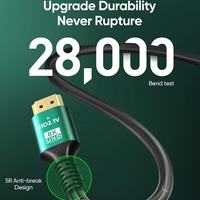 Cable HDMI de Alta Velocidad 3D 8K 4K 60Hz para HDTV, Macho a Macho, 1.5M 2M 3M 5M Ultra HD 2.1, Venta al Por Mayor