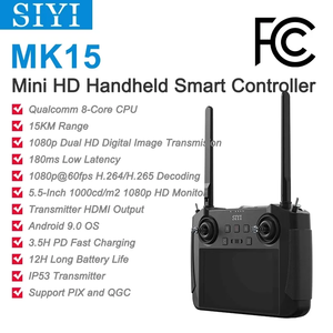 Système radio FPV SIYI MK15 Mini HD avec moniteur 5,5 pouces, portée de 15 km, émetteur et récepteur télécommandés pour <span class=keywords><strong>drone</strong></span> et caméra - Product Image 3