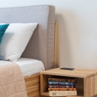 Hub USB-C noir 20W, prise de courant encastrée pour bureau/table avec charge rapide, 4 ports USB, matériau ABS