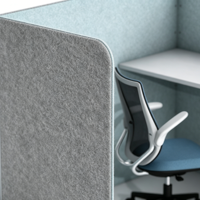 Cloison de bureau insonorisée pour poste de travail, panneau de séparation acoustique pour mobilier de bureau en open space