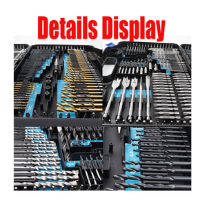 Ensemble de forets multifonctions 246 pièces, <span class=keywords><strong>kit</strong></span> d'outils électriques puissants pour la réparation, pour le bois, le métal et le béton, avec emballage en coffret rigide - Product Image 5