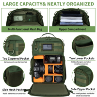 Tas Kamera DSLR SLR Mirrorless Tahan Air Bahan Kanvas, Tas Fotografi, Ransel Kamera Taktis Outdoor
