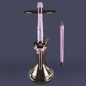 Narguilé de qualité supérieure bon emballage Shisha vente chaude marque grande taille Shisha en gros meilleure qualité 304 acier inoxydable Chicha Vase