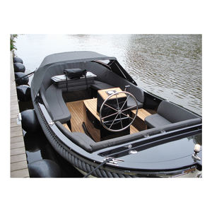 Embarcación de pasajeros de fibra de vidrio de segunda mano con área de asientos cubierta para servicios acuáticos urbanos o de transporte público. - Product Image 3